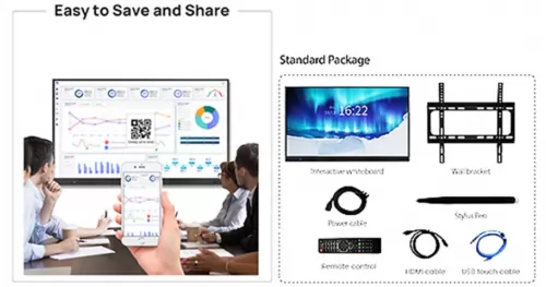 LinguaSense Interactive Flat Panel (IFP) Screen 86 Inch Dual OS